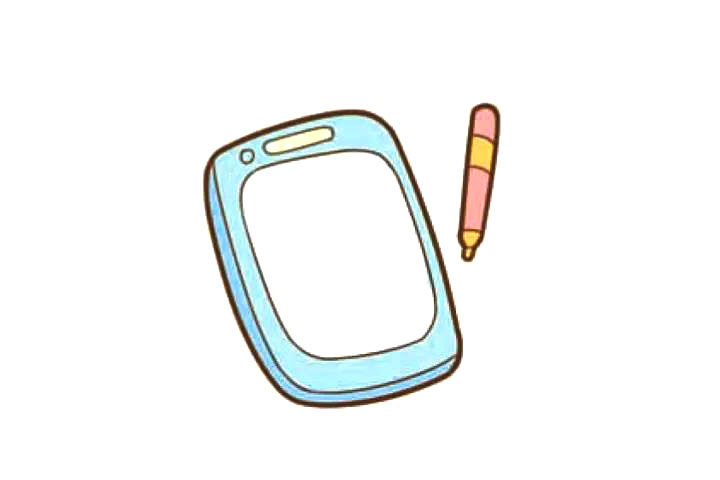 一组简单漂亮的手机简笔画图片-图4