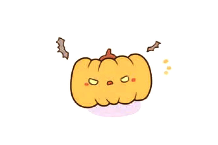 如何画万圣节南瓜