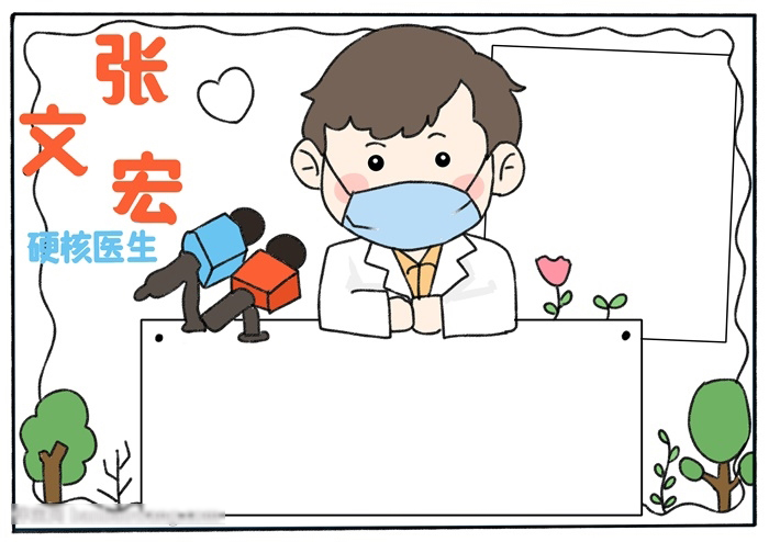 硬核医生张文宏手抄报-图3