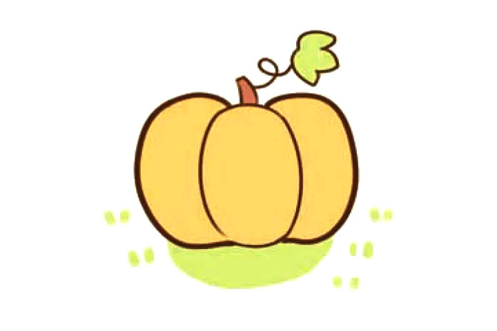 如何画南瓜简笔画