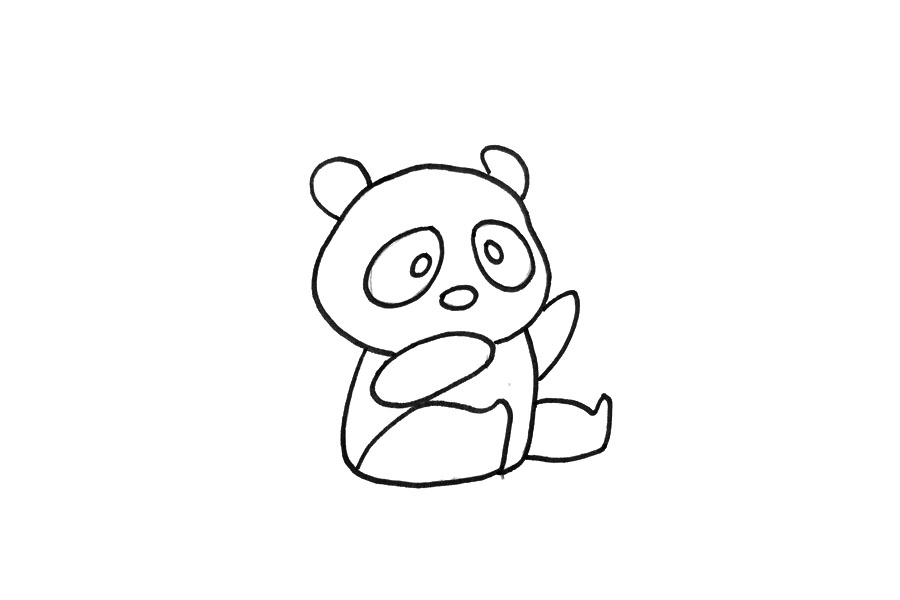 如何画大熊猫简单-图3