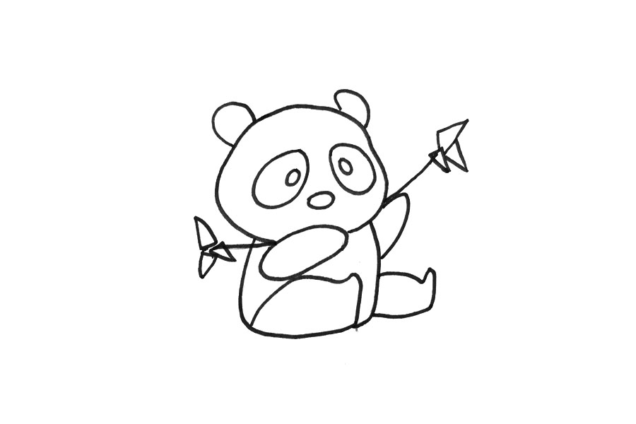 如何画大熊猫简单-图4