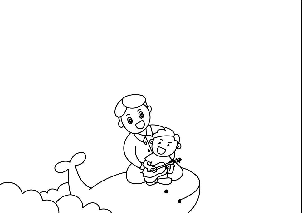 父亲节手抄报漂亮有好画-图2