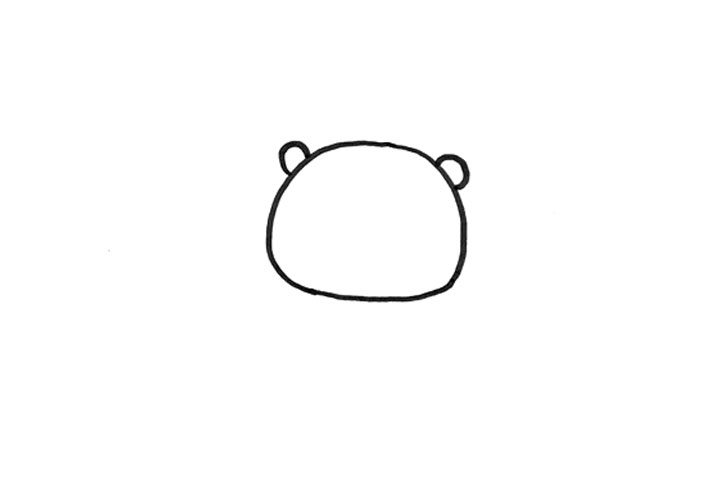 大熊猫的头怎么画-图1