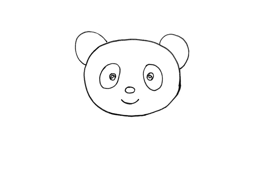 小学生一步一步学画大熊猫-图2