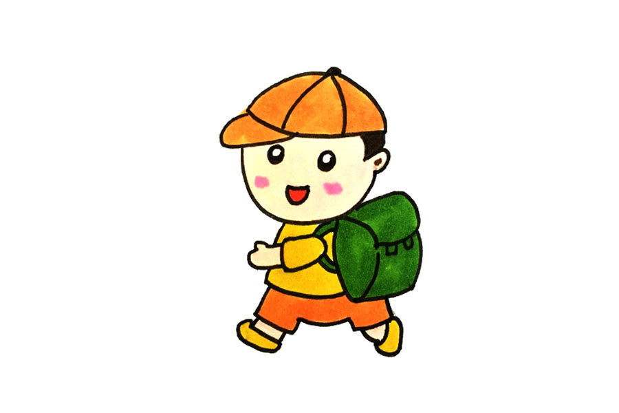 如何画可爱小学生