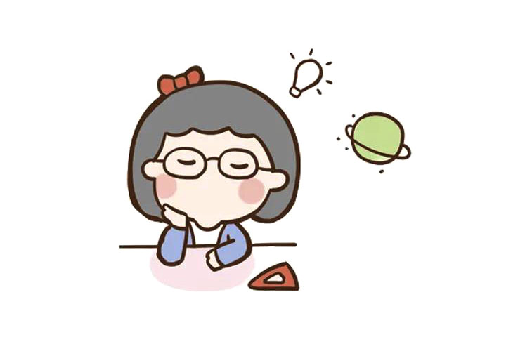 一组简单可爱的老师简笔画图片-图1