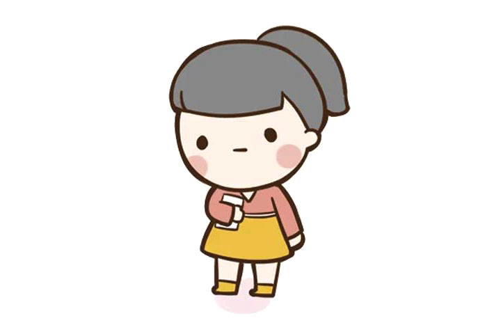 一组简单可爱的老师简笔画图片-图3