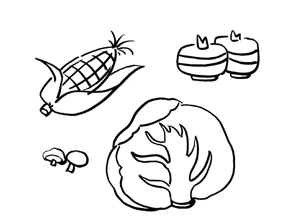 简单蔬菜简笔画图片大全-图4