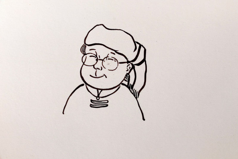 各种人物简笔画头像大全-图7