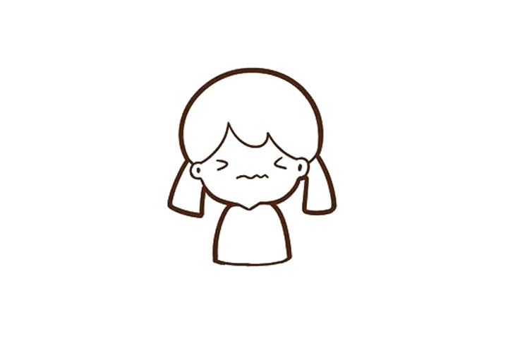 步骤3：画上上半身。