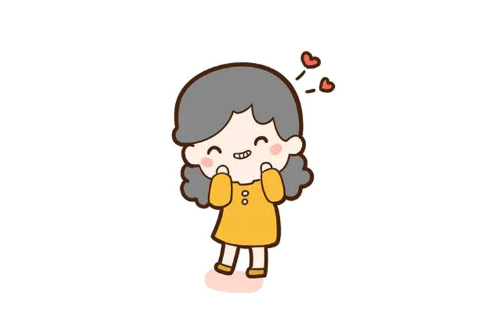 一组可爱小女孩简笔画图片-图7