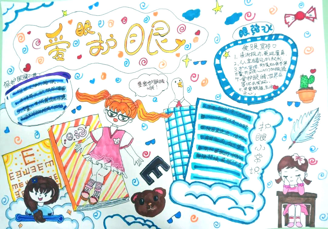 五年级爱护眼睛手抄报图片-图4