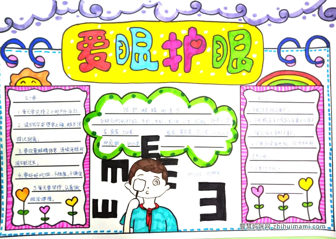 五年级爱护眼睛手抄报图片-图7
