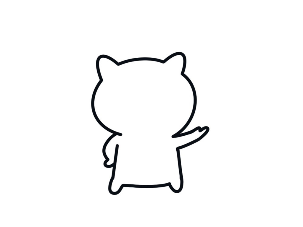 怎么画小猫简单可爱-图4