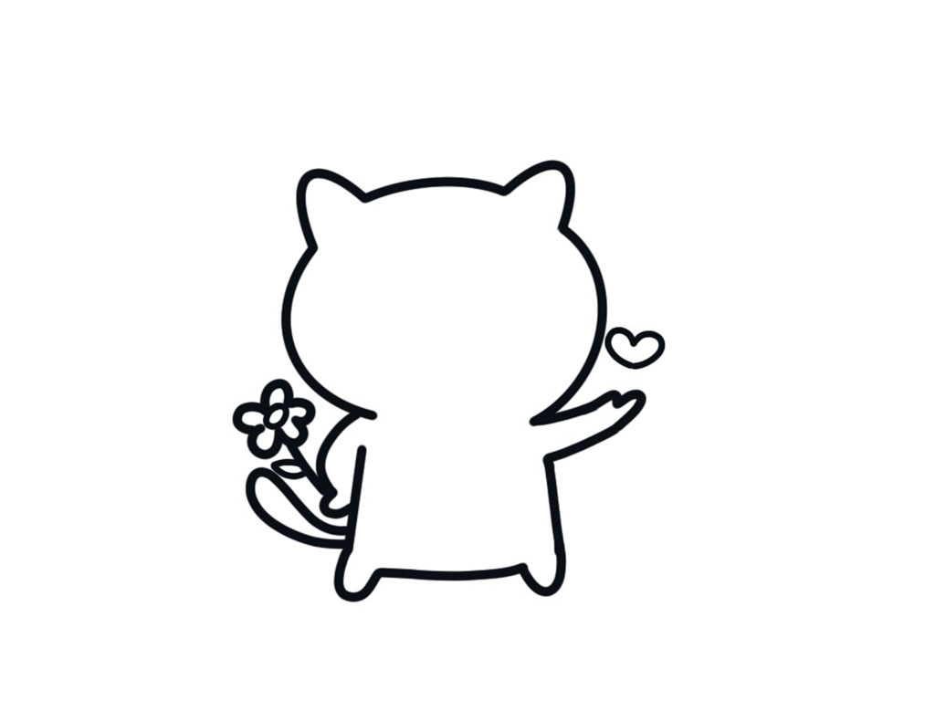 怎么画小猫简单可爱-图7