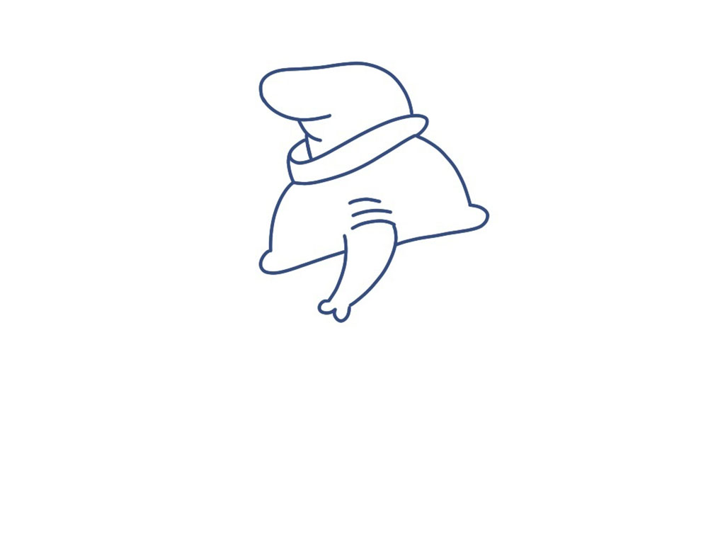 小飞象版小女孩简笔画画法步骤-图3