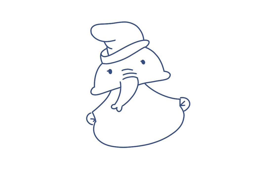 小飞象版小女孩简笔画画法步骤-图5