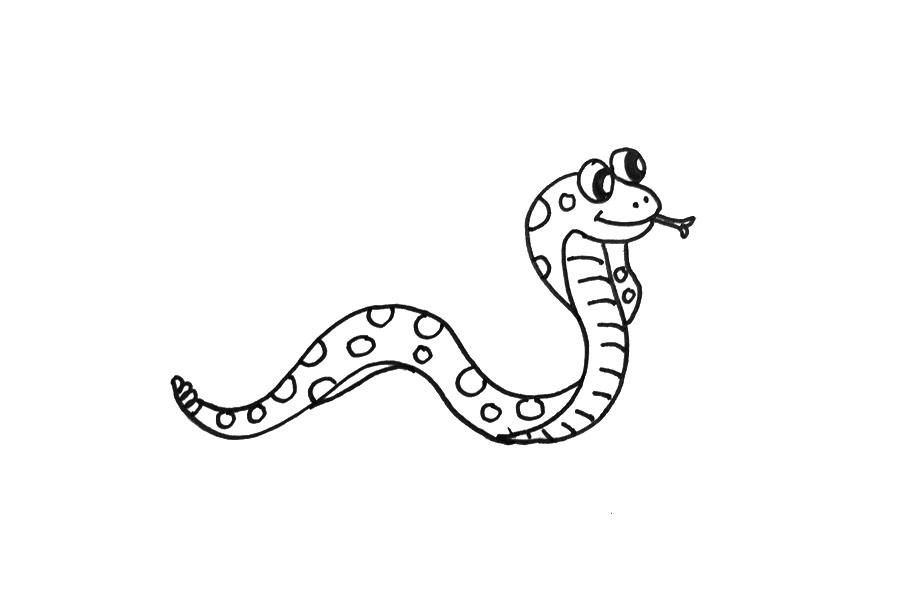 眼镜蛇怎么画-图3