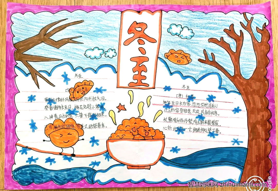 二十四节气之冬至手抄报图片-图1