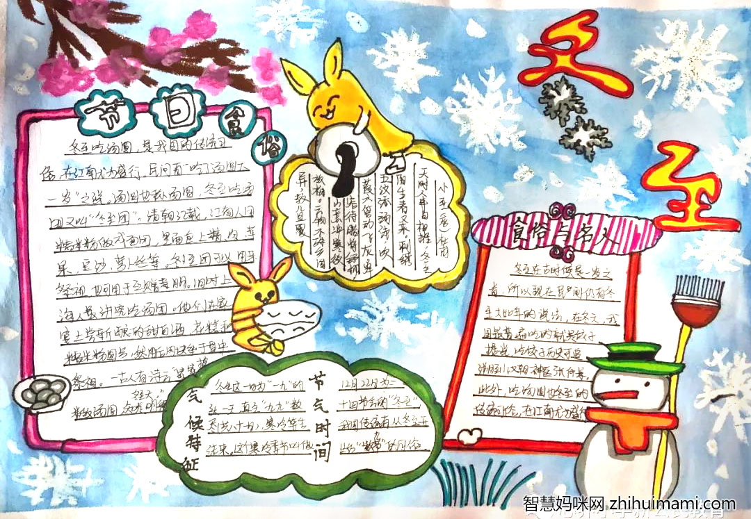 我们的节日——冬至手抄报-图9