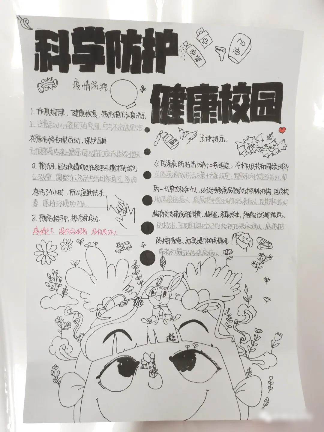 怎么画抗击疫情驰援武汉手抄报-图2