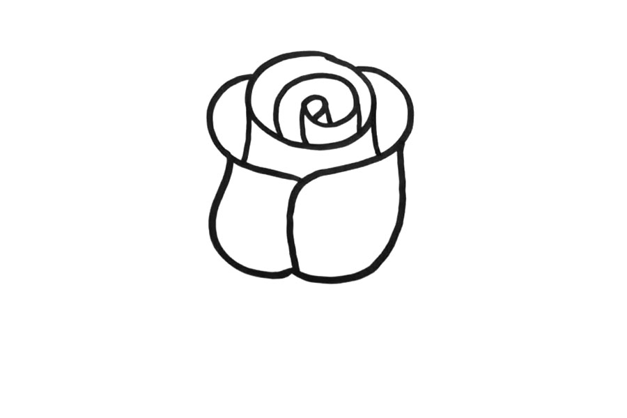 怎么画情人节玫瑰花-图6