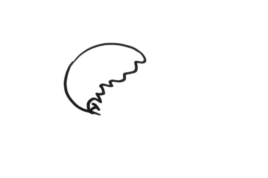 情人节情侣简笔画 亲吻人物简笔画-图1