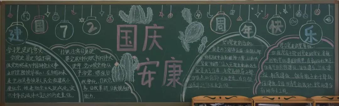 7张漂亮的国庆节黑板报设计-图7