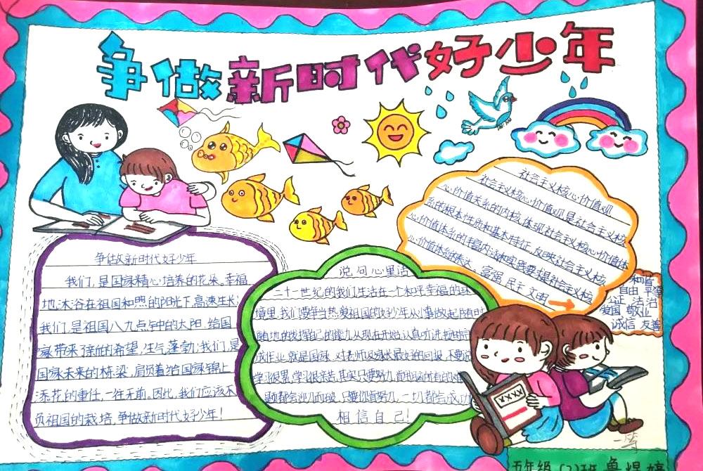 “传承中华美德，争做新时代好队员”主题手抄报-图4