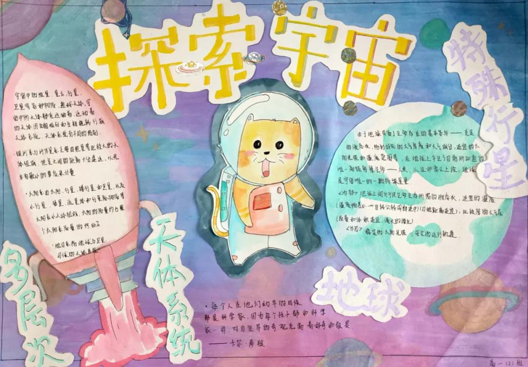 高中地理手抄报-宇宙中的地球-图4