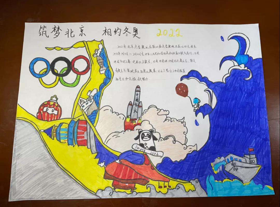 简单漂亮冬奥会手抄报