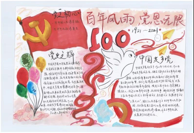 请党放心强国有我的手抄报-图5