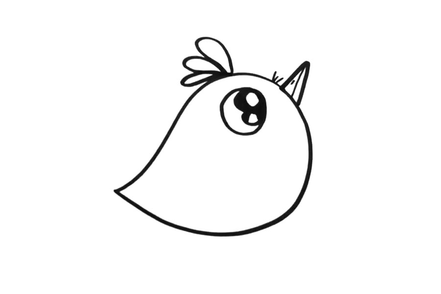 可爱小鸟怎么画简单-图3