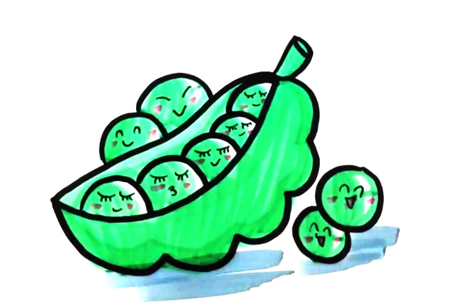 豌豆怎么画