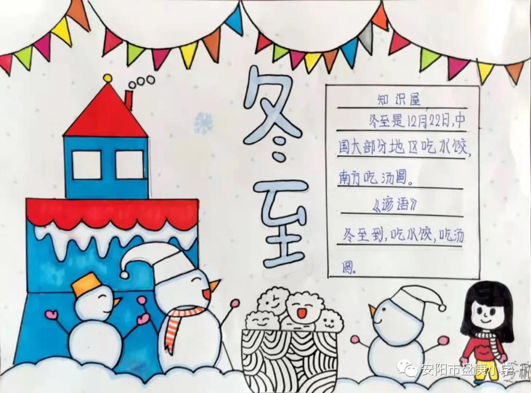 冬至的手抄报怎么画-图1