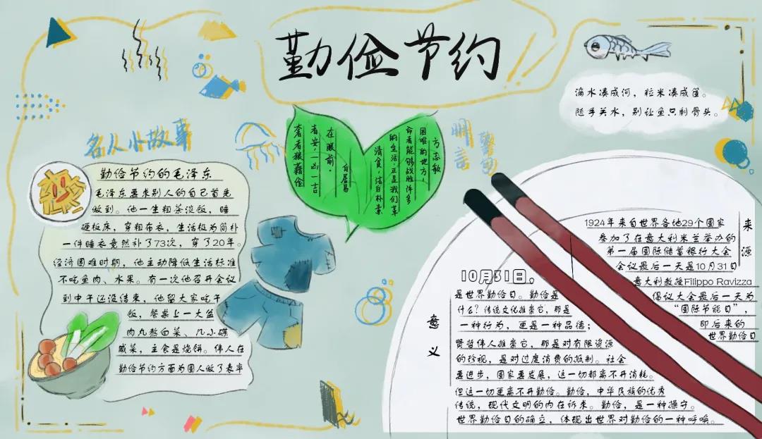爱粮节粮主题手抄报绘画作品-图4