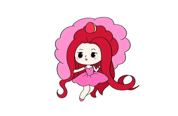 简笔画叶罗丽仙子茉莉怎么画