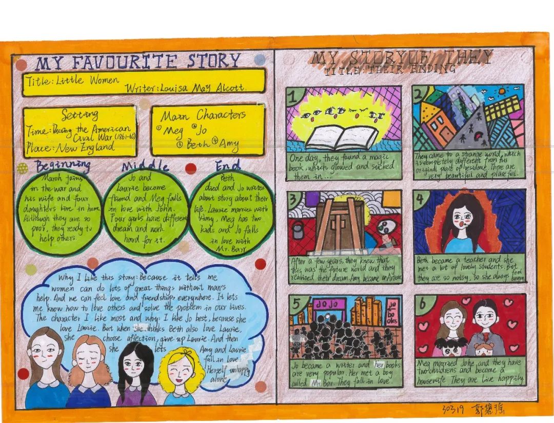 7张漂亮的英语故事手抄报图片-图3