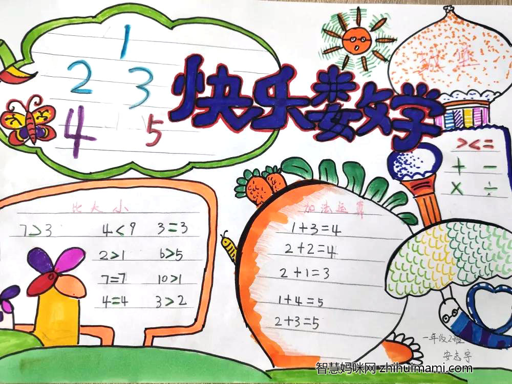 小学生快乐数学手抄报图片-图4