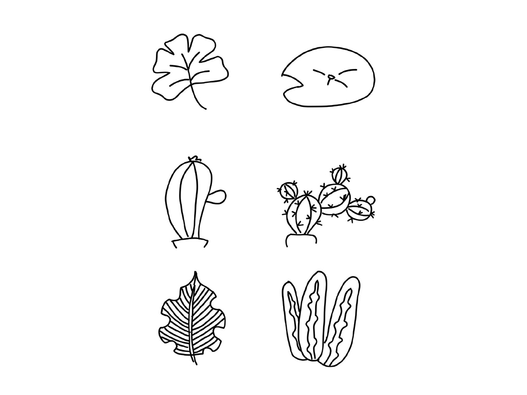 树叶叶子卡通简笔画-图8