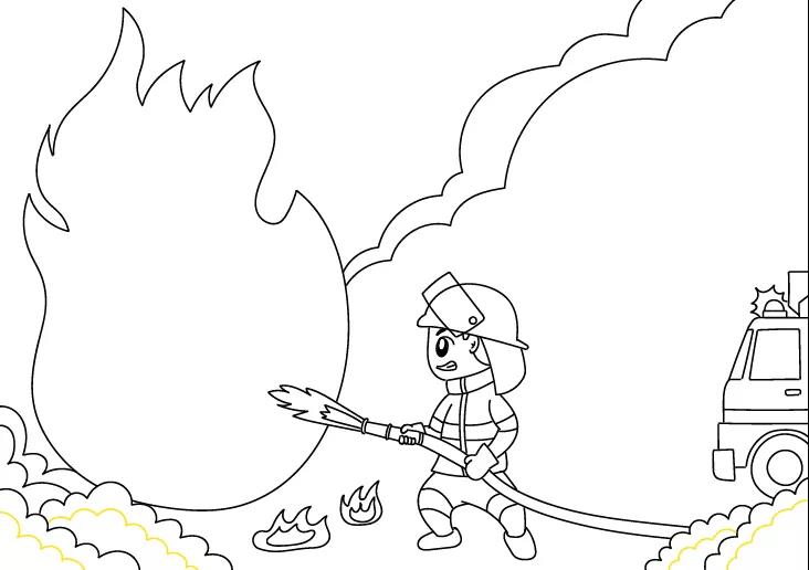 关于消防安全森林防火的手抄报-图4