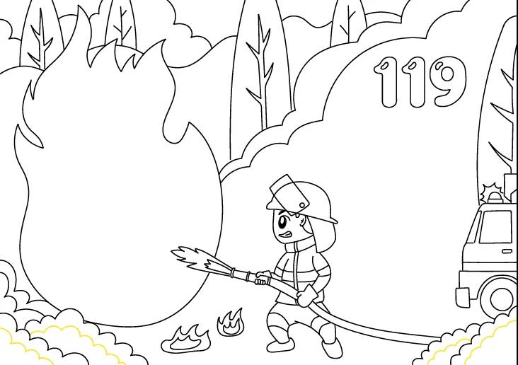 关于消防安全森林防火的手抄报-图6