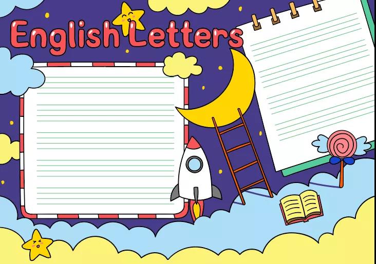  英语字母手抄报简单又漂亮