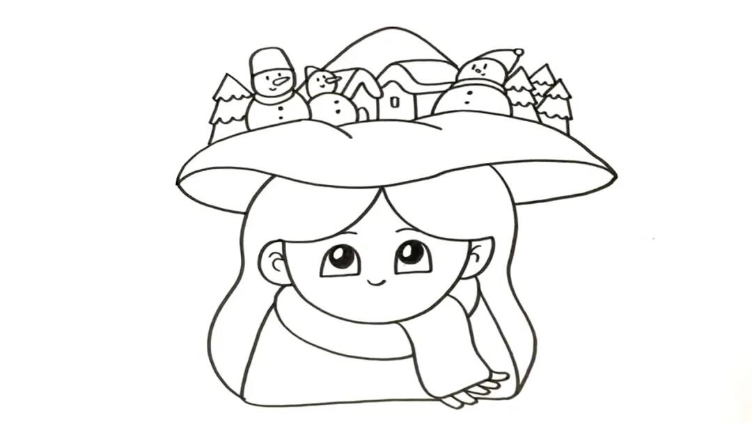 冬季主题手抄报-女生-图4