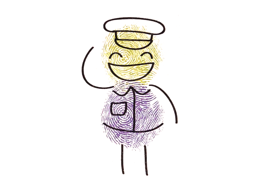 最简单的警察叔叔的画法，一学就会！