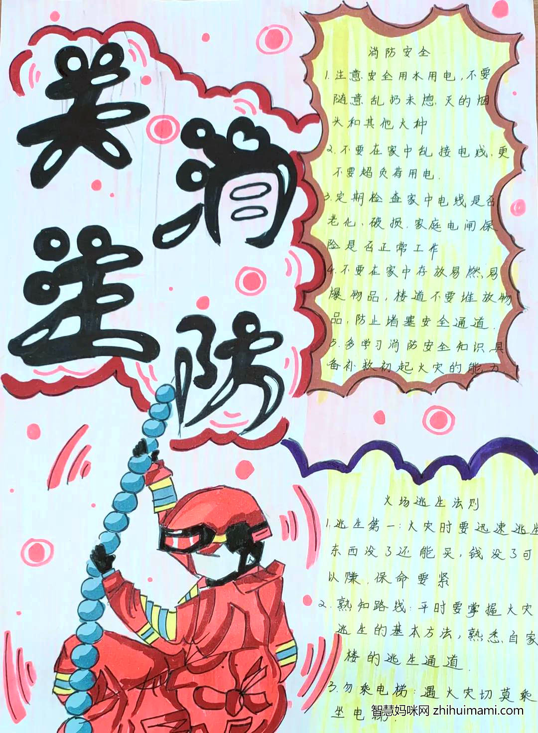 简单的消防手抄报教程-图2
