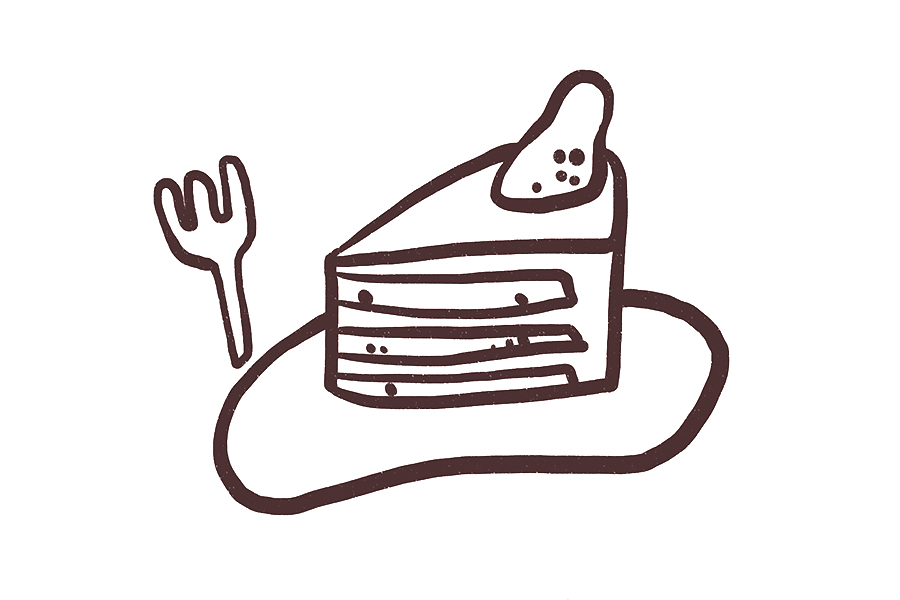 咖啡配小食手账简笔画-图8