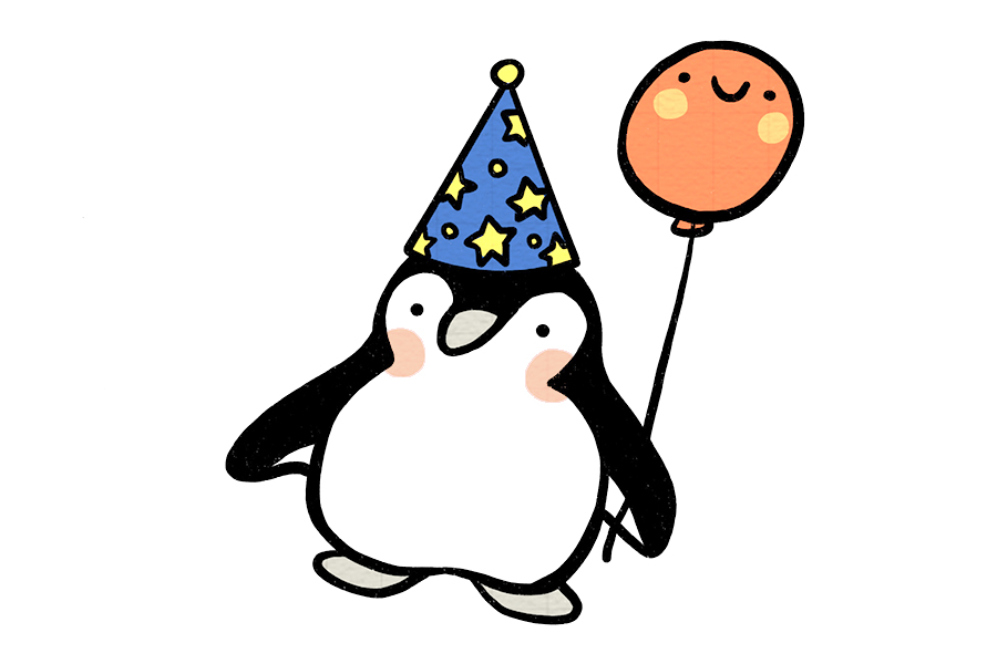 可爱企鹅简笔画图片-图1