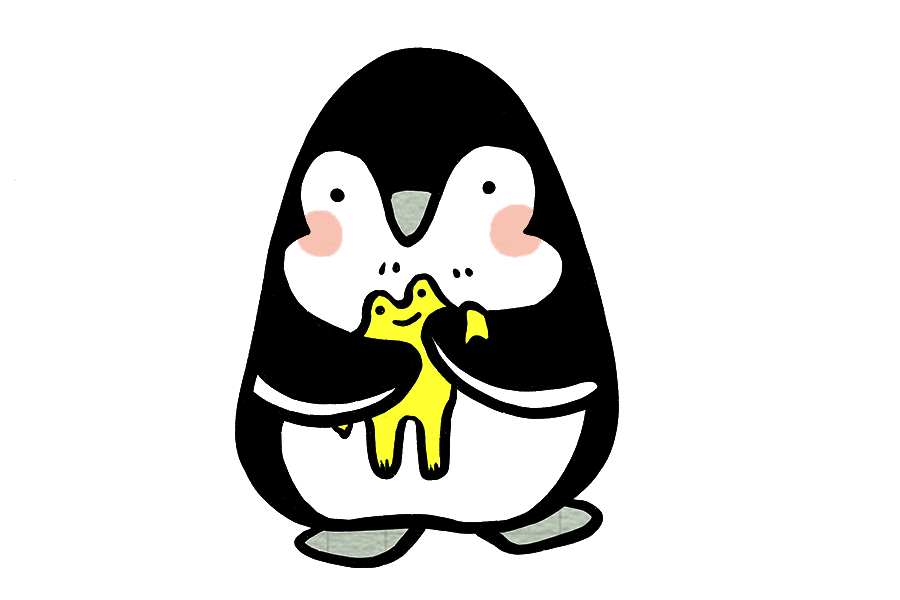 可爱企鹅简笔画图片